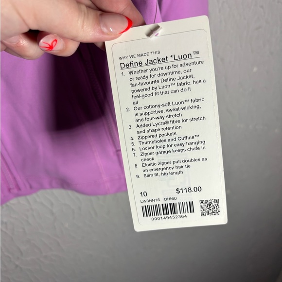 NWT Lululemon Define Jacket *Luon - Picture 3 of 6